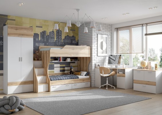 Двухъярусная кровать Геометрия